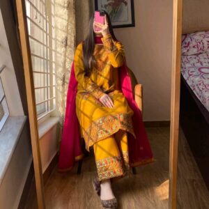 Elegance Glow - Sequence Embroidery Three Piece